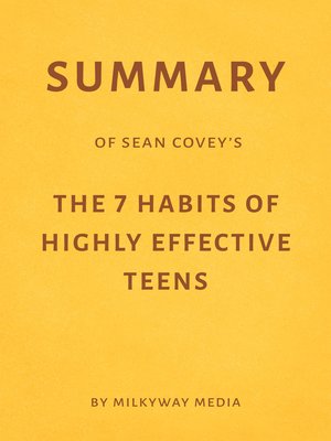 cover image of Summary of Sean Covey's the 7 Habits of Highly Effective Teens
